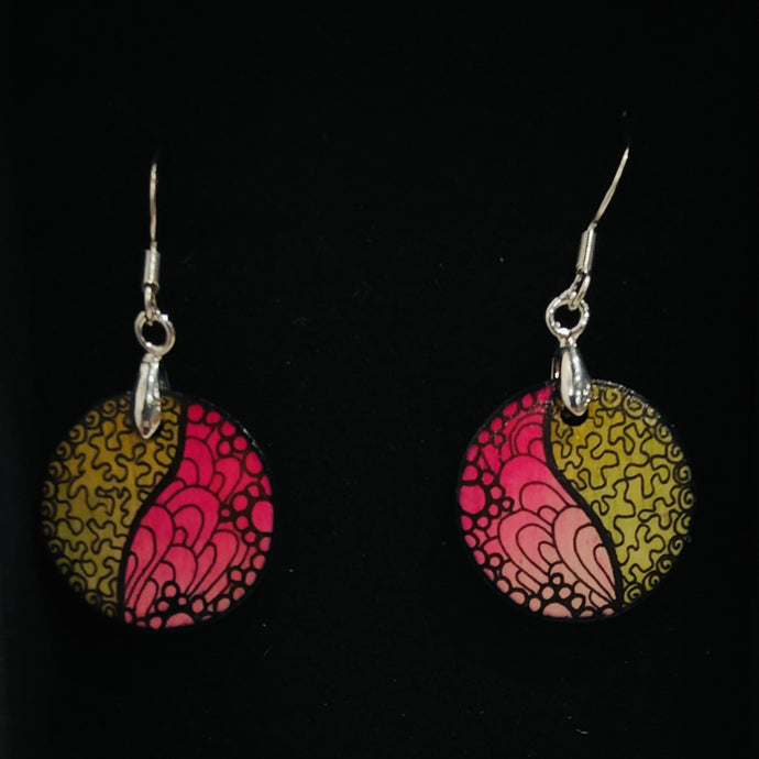 Small round drop earrings #11 - Helen Kuster