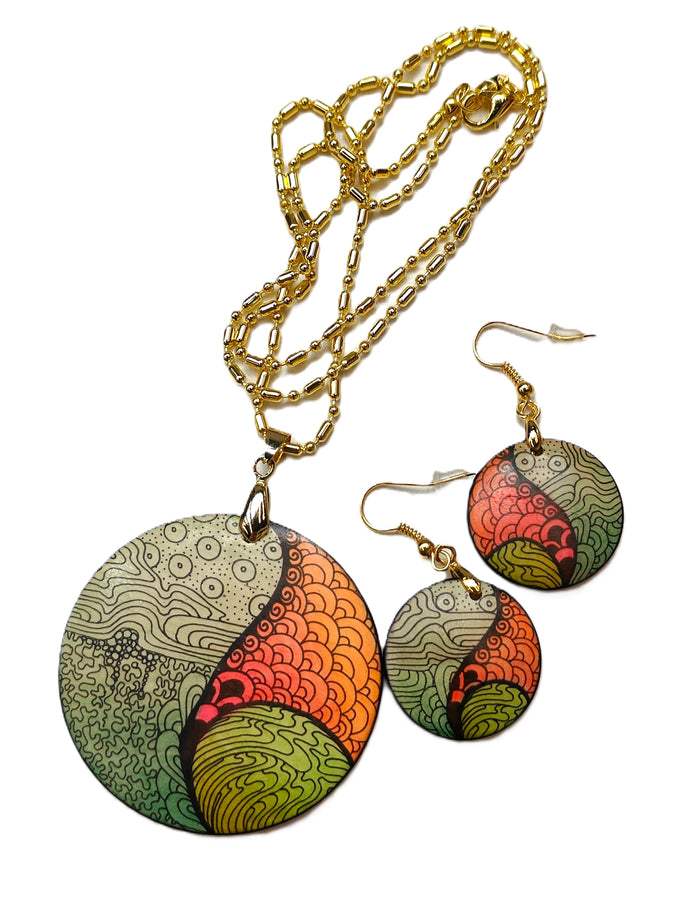 Round Pendant Set #24 - Helen Kuster