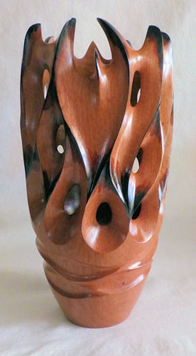 Spiny Voided Fingers - wooden sculpture