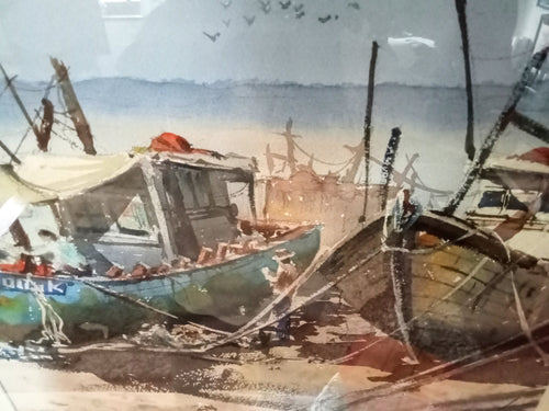 Masterclass Watercolour Demonstration: Boats with Alan  Ramachandran - 16 February: 1.30pm - 4pm