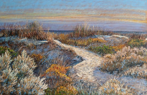 Dunes - oils sticks on canvas - Cathi Steer