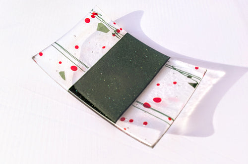 Festive glass tray - Christine Byrne