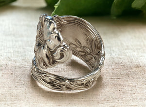 1903 International Frontenac spoon ring-  Silver Rose Jewellery