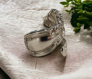 1903 International Frontenac spoon ring-  Silver Rose Jewellery