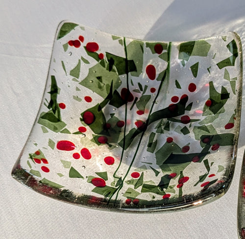 Holly glass trinket dish - Mini - Christine Byrne