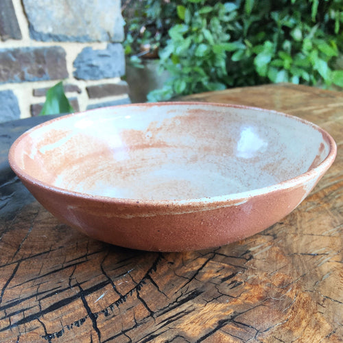 Stoneware bowl - Shino glaze - Indigo Clay