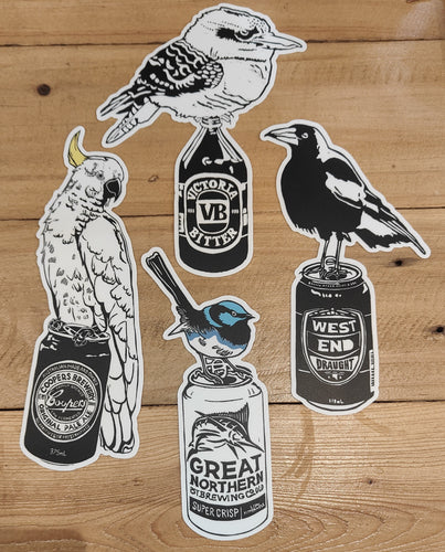 Thirsty Bird Sticker Packs - Sienna Blok