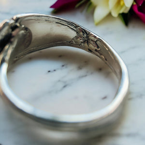 Nordic lily spoon ring - Silver Rose Jewellery