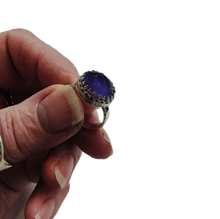 Load image into Gallery viewer, Amethyst sterling silver ring - Silver Rose Jewellery