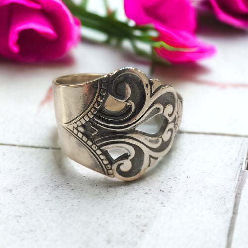 1936 Norwegian Silver Spoon Ring – Lillemor