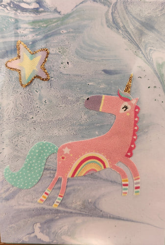 Greeting Card - Unicorn and star