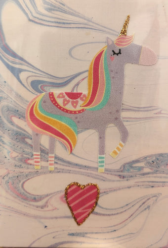 Greeting Card - Unicorn and heart