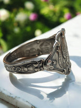 Load image into Gallery viewer, Vintage Sterling Silver Illinois Souvenir Spoon Ring - size Z++