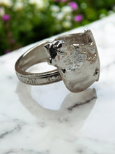 Load image into Gallery viewer, Vintage Sterling Silver Spoon Ring - Yellow Stone Park