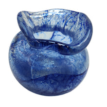 Load image into Gallery viewer, Quirky glass vase - crystal blue - Marjorie Molyneux