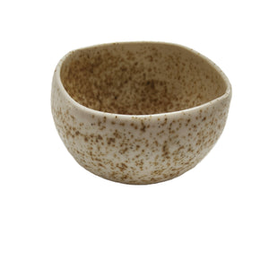 Ceramic speckle condiment or trinket dish - Marjorie Molyneux