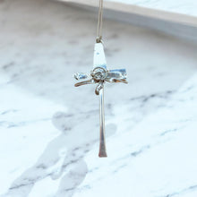 Load image into Gallery viewer, Sterling Silver Abstract Cross - Silver Rose Jewellery