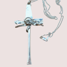 Load image into Gallery viewer, Sterling Silver Abstract Cross - Silver Rose Jewellery