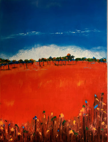 Roadside Stuart Highway 1 - oil on canvas - Rod Kirk