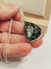 Load image into Gallery viewer, Larvikite sterling silver pendant - Silver Rose Jewellery