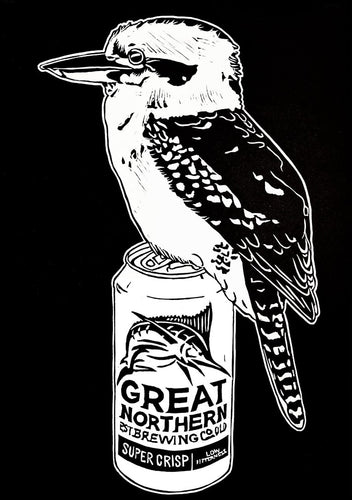 Thirsty Bird Mini Print - Kookaburra & Great Northern -  Sienna Blok