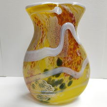 Load image into Gallery viewer, Shin Kai (Deep Sea) Vase - Lemon - Tim Shaw Glass Artist