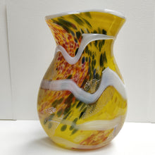 Load image into Gallery viewer, Shin Kai (Deep Sea) Vase - Lemon - Tim Shaw Glass Artist