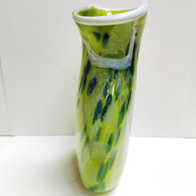 Load image into Gallery viewer, Shin Kai (Deep Sea) Vase - Lime green - Tim Shaw Glass Artist