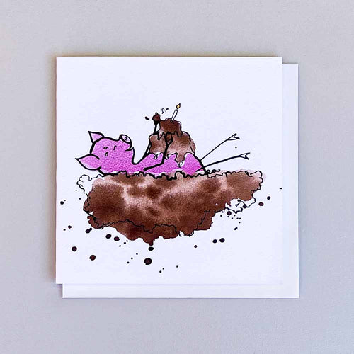 Greeting Card - Have a Mudnificent Birthday - Periwinkle Illustrations