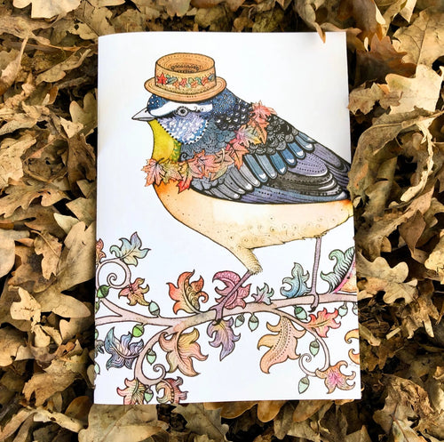 Autumn Sketchbook- Spotted Pardalote - Zinia King