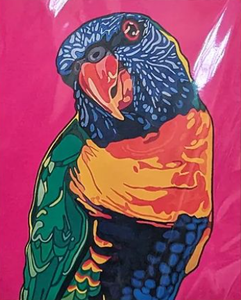 Mini Print - The Suburban  boy - Rainbow Lorikeet - Sienna Blok