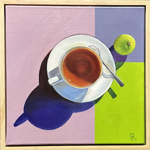 Tea with a twist #2 -Oil & Acrylic on canvas - Evelynne Richardson