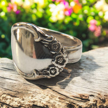 Load image into Gallery viewer, Sterling Silver Spoon Ring - Wedding Bells by Rogers