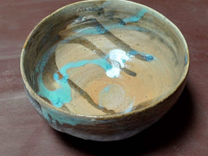 Stoneware glazed bowl - tatty K