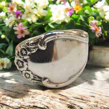 Load image into Gallery viewer, Sterling Silver Spoon Ring - Wedding Bells by Rogers